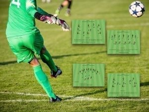Ejercicios para la mejora des desplazamiento y la posición básica en el portero de futbol