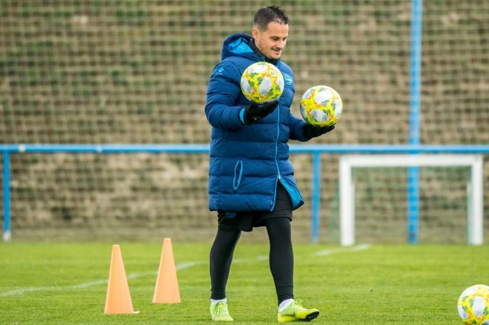goalkeeper training ball
